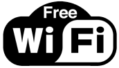 Free WiFi Logo for Barn Cottages - self catering accommodation near Bath